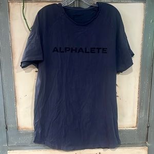 Alphalete Navy Gray Top